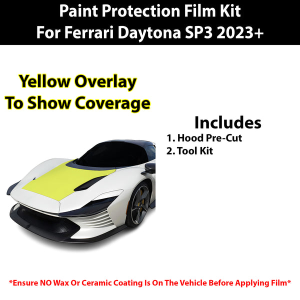 Fits Ferrari Daytona 2023+ Precut Premium Paint Protection Film Clear Bra PPF Decal Film Kit Cover