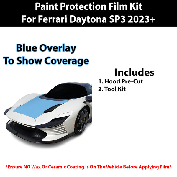 Fits Ferrari Daytona 2023+ Precut Premium Paint Protection Film Clear Bra PPF Decal Film Kit Cover