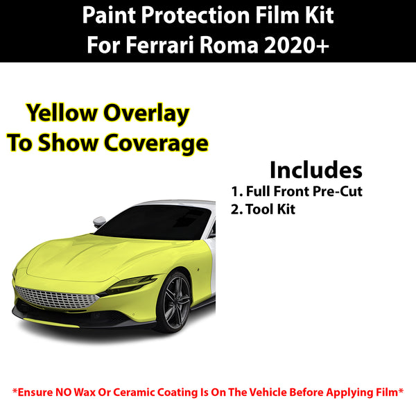 Fits Ferrari Roma 2020+ Precut Premium Paint Protection Film Clear Bra PPF Decal Film Kit Cover