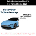 Fits Ferrari Roma 2020+ Precut Premium Paint Protection Film Clear Bra PPF Decal Film Kit Cover