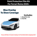 Fits Ferrari Roma 2020+ Precut Premium Paint Protection Film Clear Bra PPF Decal Film Kit Cover