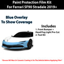 Fits Ferrari Stradale 2019+ Precut Premium Paint Protection Film Clear Bra PPF Decal Film Kit Cover