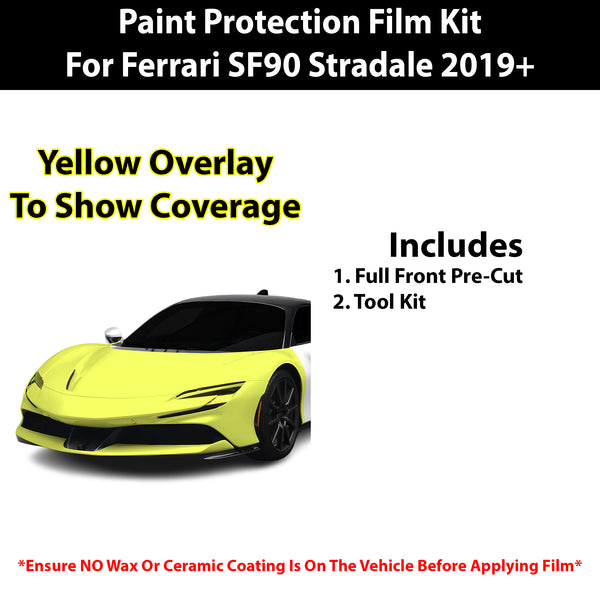 Fits Ferrari Stradale 2019+ Precut Premium Paint Protection Film Clear Bra PPF Decal Film Kit Cover