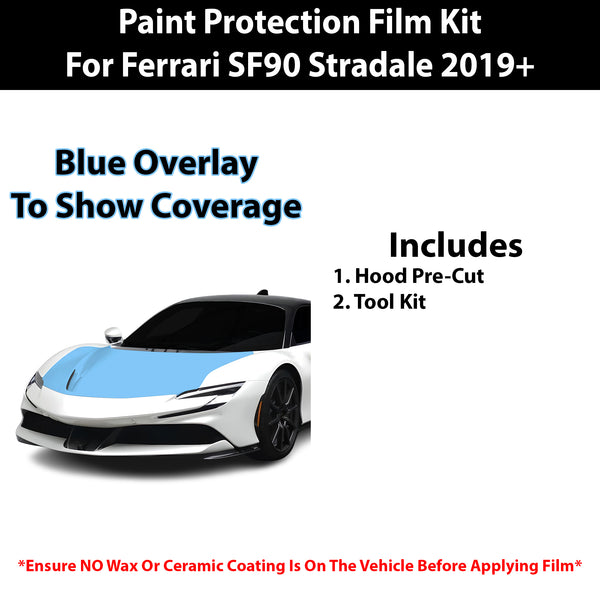 Fits Ferrari Stradale 2019+ Precut Premium Paint Protection Film Clear Bra PPF Decal Film Kit Cover