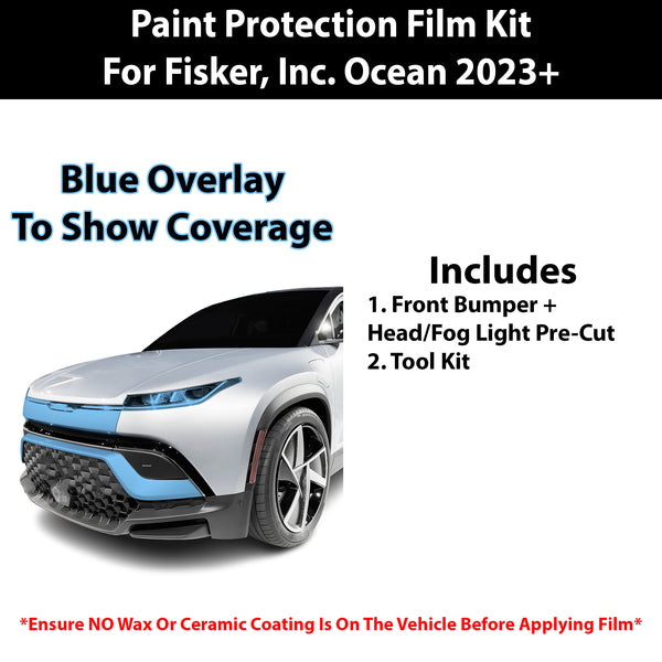 Fits Fisker Inc. Ocean One 2023+ Precut Premium Paint Protection Film Clear Bra PPF Decal Film Kit