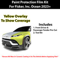 Fits Fisker Inc. Ocean One 2023+ Precut Premium Paint Protection Film Clear Bra PPF Decal Film Kit