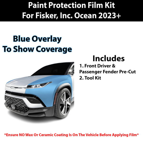 Fits Fisker Inc. Ocean One 2023+ Precut Premium Paint Protection Film Clear Bra PPF Decal Film Kit