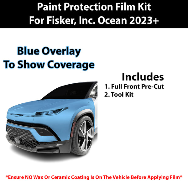 Fits Fisker Inc. Ocean One 2023+ Precut Premium Paint Protection Film Clear Bra PPF Decal Film Kit