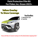 Fits Fisker Inc. Ocean One 2023+ Precut Premium Paint Protection Film Clear Bra PPF Decal Film Kit