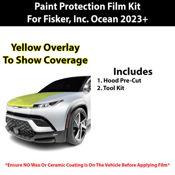 Fits Fisker Inc. Ocean One 2023+ Precut Premium Paint Protection Film Clear Bra PPF Decal Film Kit