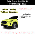 Fits Ford Escape 2023+ Precut Premium Paint Protection Film Clear Bra PPF Decal Film Kit