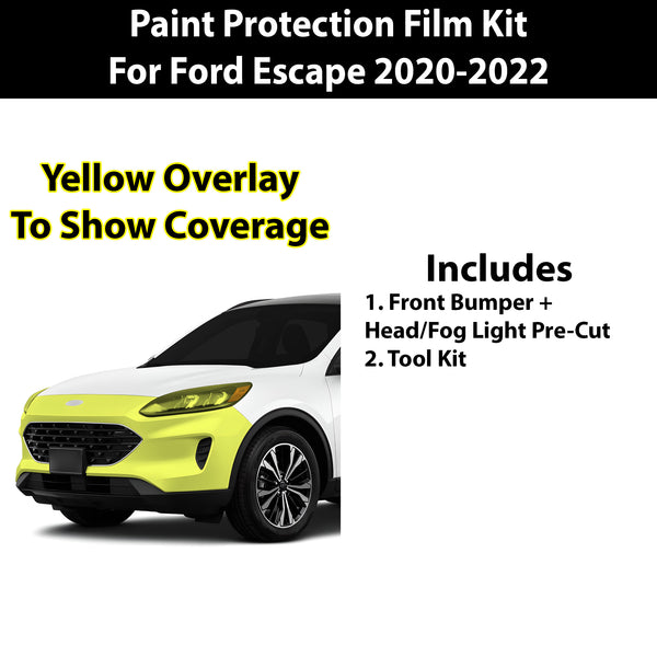 Fits Ford Escape 2020-2022 Precut Premium Paint Protection Film Clear Bra PPF Decal Film Kit