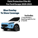 Fits Ford Escape 2020-2022 Precut Premium Paint Protection Film Clear Bra PPF Decal Film Kit