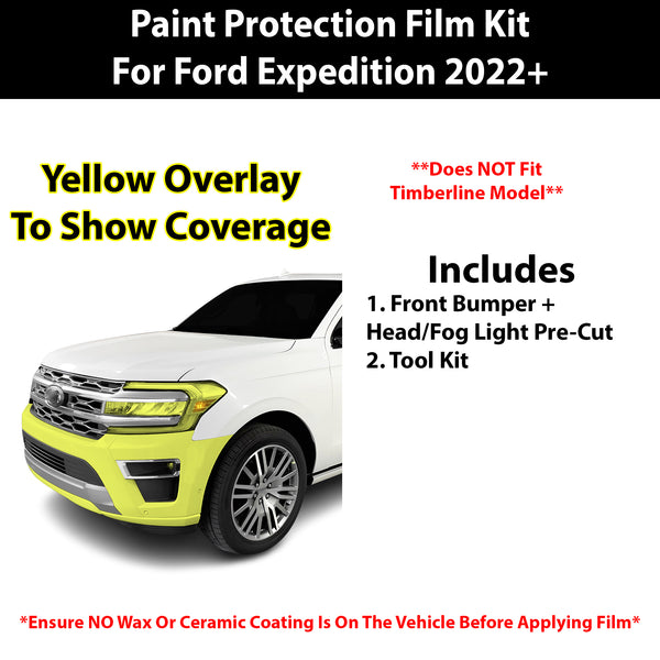 Fits Ford Expedition 2022+ Precut Premium Paint Protection Film Clear Bra PPF Decal Film Kit Cover