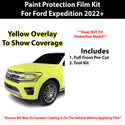 Fits Ford Expedition 2022+ Precut Premium Paint Protection Film Clear Bra PPF Decal Film Kit Cover