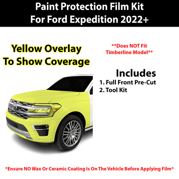 Precut Premium Paint Protection Film Clear Bra PPF Decal Film Kit Cover Fits Ford Expedition 2022-2024