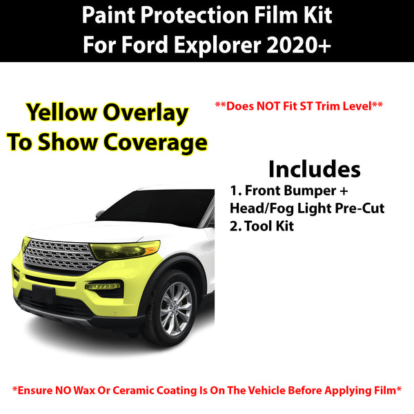 Fits Ford Explorer 2020+ Precut Premium Paint Protection Film Clear Bra PPF Decal Film Kit Cover