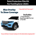 Fits Ford Explorer 2020+ Precut Premium Paint Protection Film Clear Bra PPF Decal Film Kit Cover