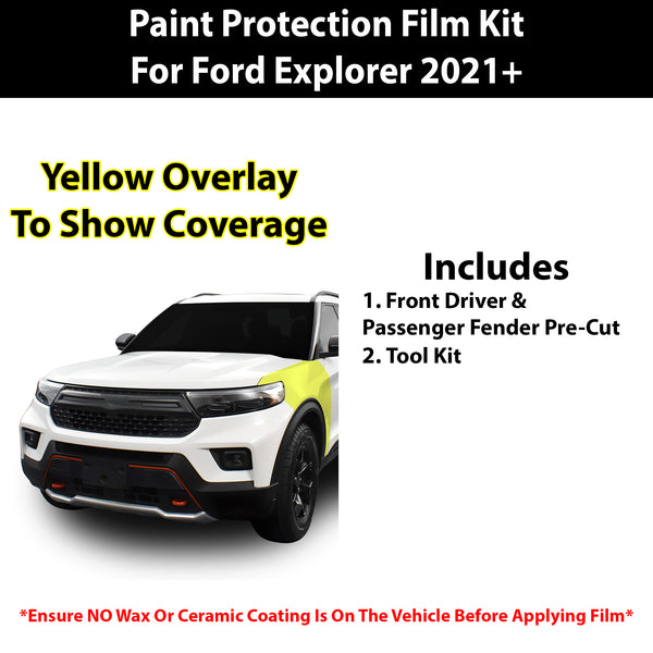 Fits Ford Explorer 2021+ Precut Premium Paint Protection Film Clear Bra PPF Decal Film Kit Cover