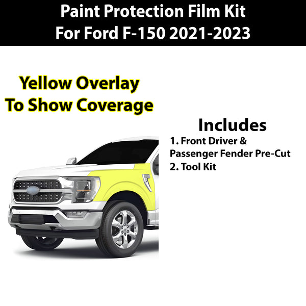 Fits Ford F150 2021-2023 Precut Premium Paint Protection Film Clear Bra PPF Decal Film Kit Cover