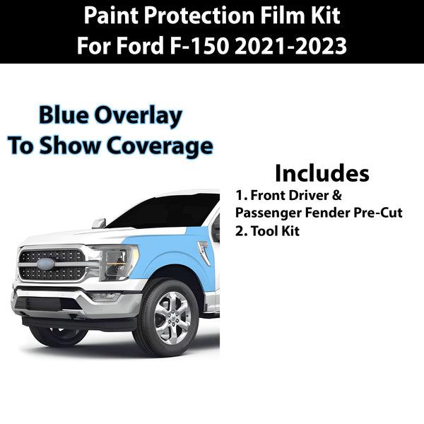 Fits Ford F150 2021-2023 Precut Premium Paint Protection Film Clear Bra PPF Decal Film Kit Cover