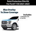 Fits Ford F150 2021-2023 Precut Premium Paint Protection Film Clear Bra PPF Decal Film Kit Cover