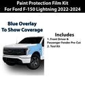 Fits Ford F150 Lightning 2022+ Precut Premium Paint Protection Film Clear Bra PPF Decal Film Kit Cover