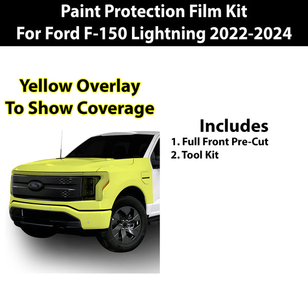 Fits Ford F150 Lightning 2022+ Precut Premium Paint Protection Film Clear Bra PPF Decal Film Kit Cover