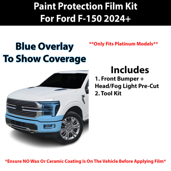 Fits Ford F150 2024+ Precut Premium Paint Protection Film Clear Bra PPF Decal Film Kit Cover