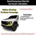 Fits Ford F150 2024+ Precut Premium Paint Protection Film Clear Bra PPF Decal Film Kit Cover