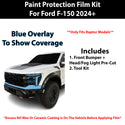 Fits Ford F150 2024+ Precut Premium Paint Protection Film Clear Bra PPF Decal Film Kit Cover