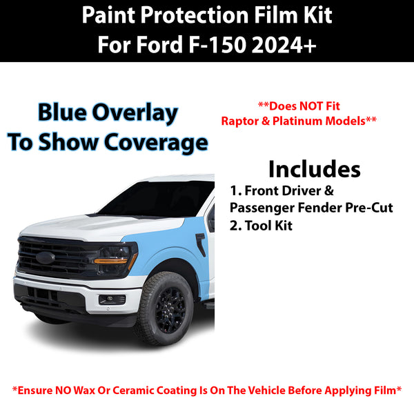 Fits Ford F150 2024+ Precut Premium Paint Protection Film Clear Bra PPF Decal Film Kit Cover