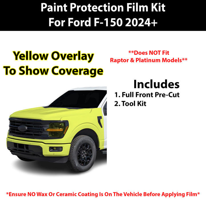 Fits Ford F150 2024+ Precut Premium Paint Protection Film Clear Bra PPF Decal Film Kit Cover - Bogar Tech Designs