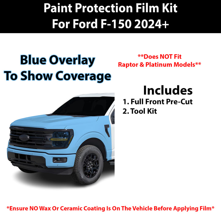 Fits Ford F150 2024+ Precut Premium Paint Protection Film Clear Bra PPF Decal Film Kit Cover - Bogar Tech Designs