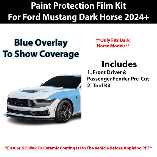 Fits Ford Mustang Darkhorse 2024+ Precut Premium Paint Protection Film Clear Bra PPF Decal Film Kit