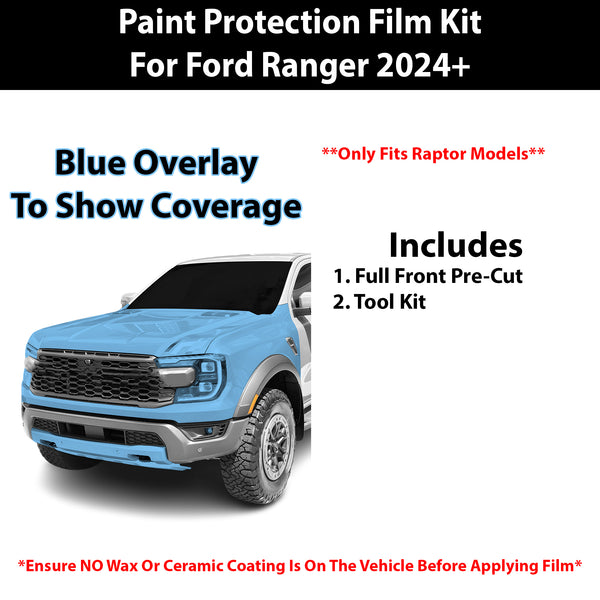 Fits Ford Ranger 2024+ Precut Premium Paint Protection Film Clear Bra PPF Decal Film Kit Cover