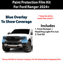 Fits Ford Ranger 2024+ Precut Premium Paint Protection Film Clear Bra PPF Decal Film Kit Cover