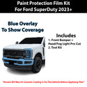 Fits Ford SuperDuty 2023+ Precut Premium Paint Protection Film Clear Bra PPF Decal Film Kit Cover