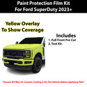 Fits Ford SuperDuty 2023+ Precut Premium Paint Protection Film Clear Bra PPF Decal Film Kit Cover