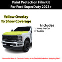 Fits Ford SuperDuty 2023+ Precut Premium Paint Protection Film Clear Bra PPF Decal Film Kit Cover