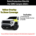 Fits GMC Canyon 2023+ Precut Premium Paint Protection Film Clear Bra PPF Decal Film Kit Cover