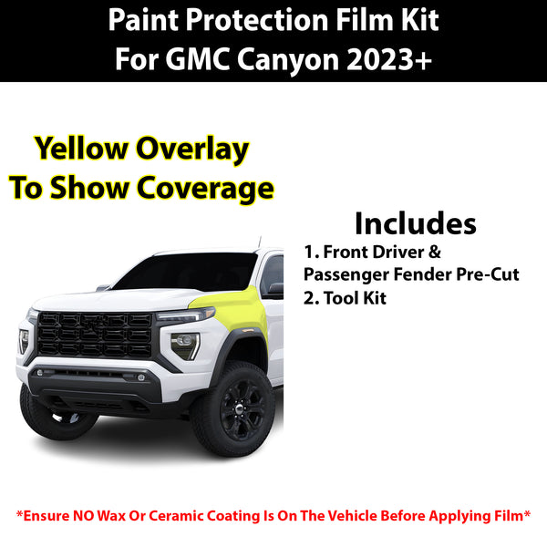 Fits GMC Canyon 2023+ Precut Premium Paint Protection Film Clear Bra PPF Decal Film Kit Cover