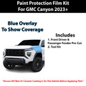 Fits GMC Canyon 2023+ Precut Premium Paint Protection Film Clear Bra PPF Decal Film Kit Cover