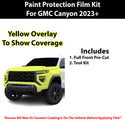 Fits GMC Canyon 2023+ Precut Premium Paint Protection Film Clear Bra PPF Decal Film Kit Cover