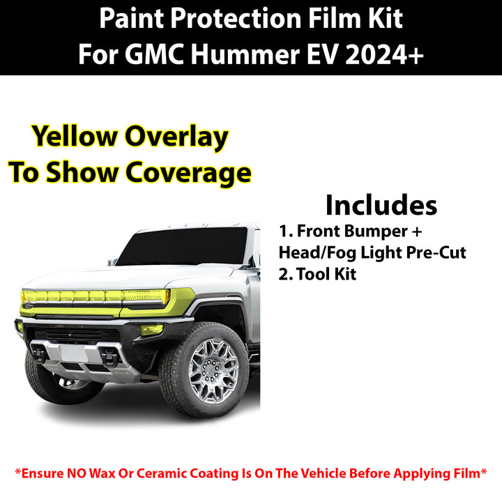 Fits GMC Hummer 2024+ Precut Premium Paint Protection Film Clear Bra PPF Decal Film Kit Cover - Bogar Tech Designs