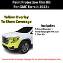 Fits GMC Terrain 2022+ Precut Premium Paint Protection Film Clear Bra PPF Decal Film Kit Cover