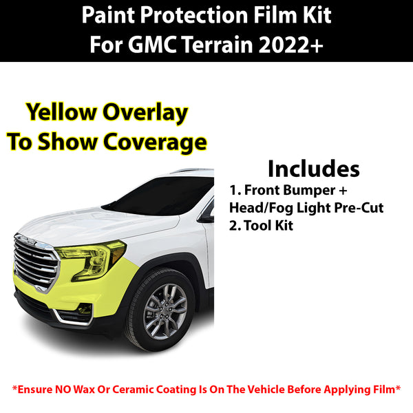 Fits GMC Terrain 2022+ Precut Premium Paint Protection Film Clear Bra PPF Decal Film Kit Cover