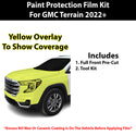 Fits GMC Terrain 2022+ Precut Premium Paint Protection Film Clear Bra PPF Decal Film Kit Cover