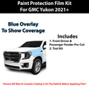 Fits GMC Yukon 2021+ Precut Premium Paint Protection Film Clear Bra PPF Decal Film Kit Cover