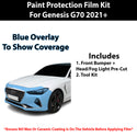 Fits Genesis G70 2021+ Precut Premium Paint Protection Film Clear Bra PPF Decal Film Kit Cover